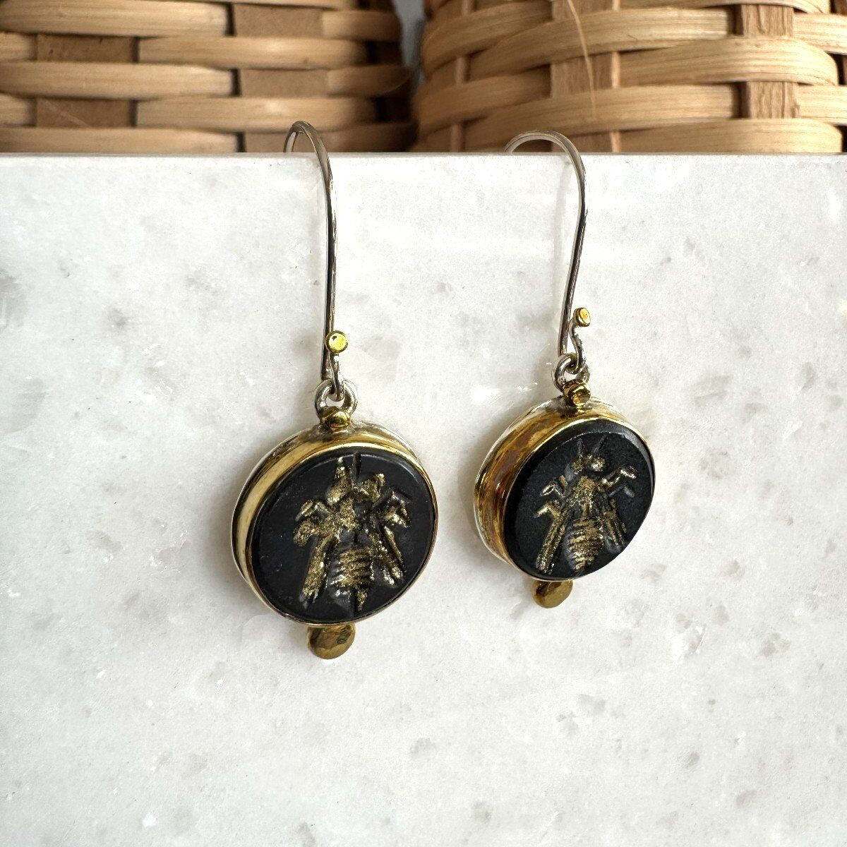 Efes’in Arısı Oniks Küpe