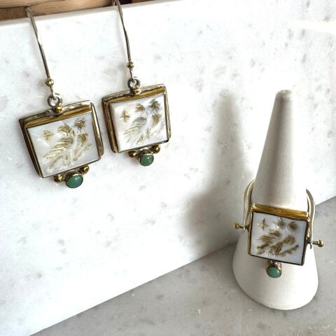 Athena’nın Işığı Sedef Küpe