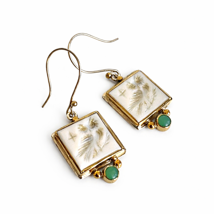 Athena's Light Mother-of-Pearl Earrings
