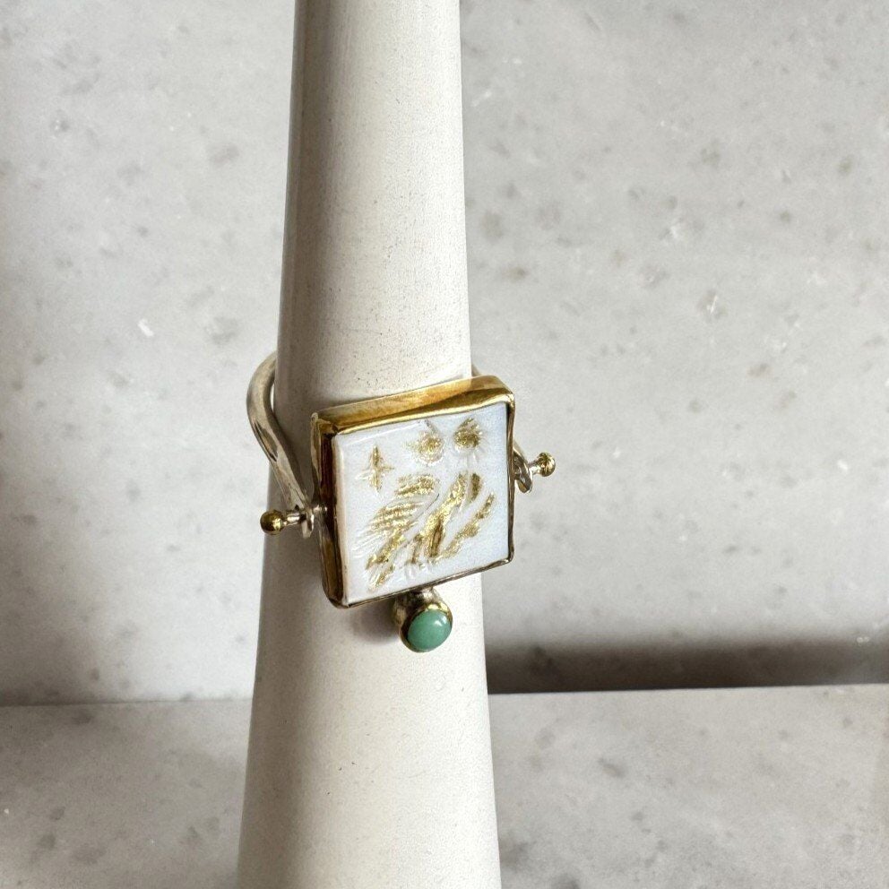 Athena’nın Işığı Sedef Yüzük