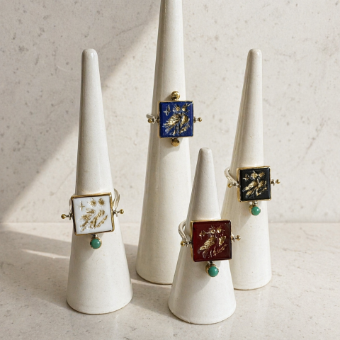 The Eye of Athena Lapis Ring