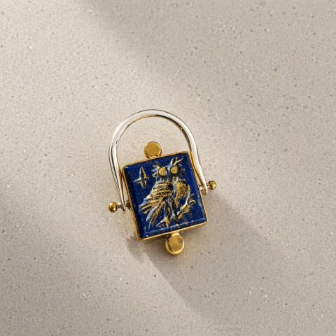The Eye of Athena Lapis Ring
