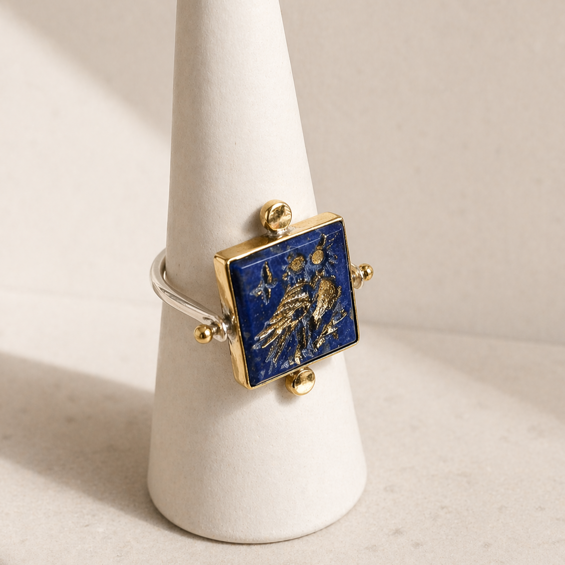 The Eye of Athena Lapis Ring