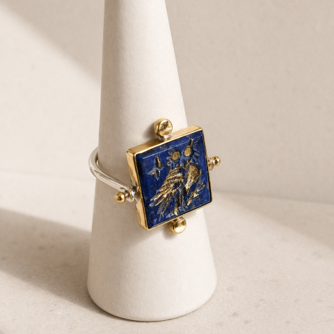 The Eye of Athena Lapis Ring