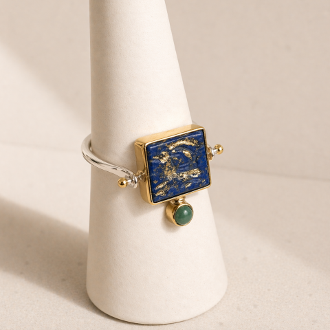 Bilgeliğin Mührü Lapis Yüzük