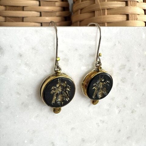 Efes’in Arısı Oniks Küpe