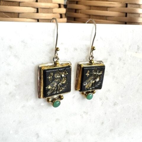 Glaukopis, Athena’nın Baykuşu Oniks Küpe