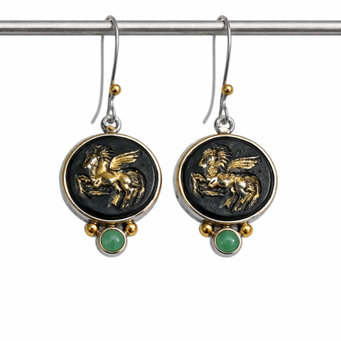 Wings of Darkness Onyx Earrings