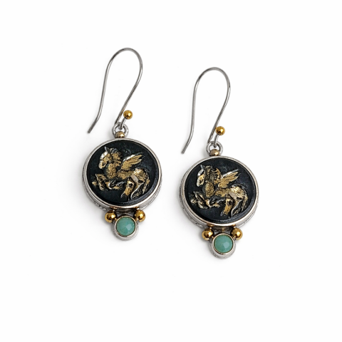 Wings of Darkness Onyx Earrings