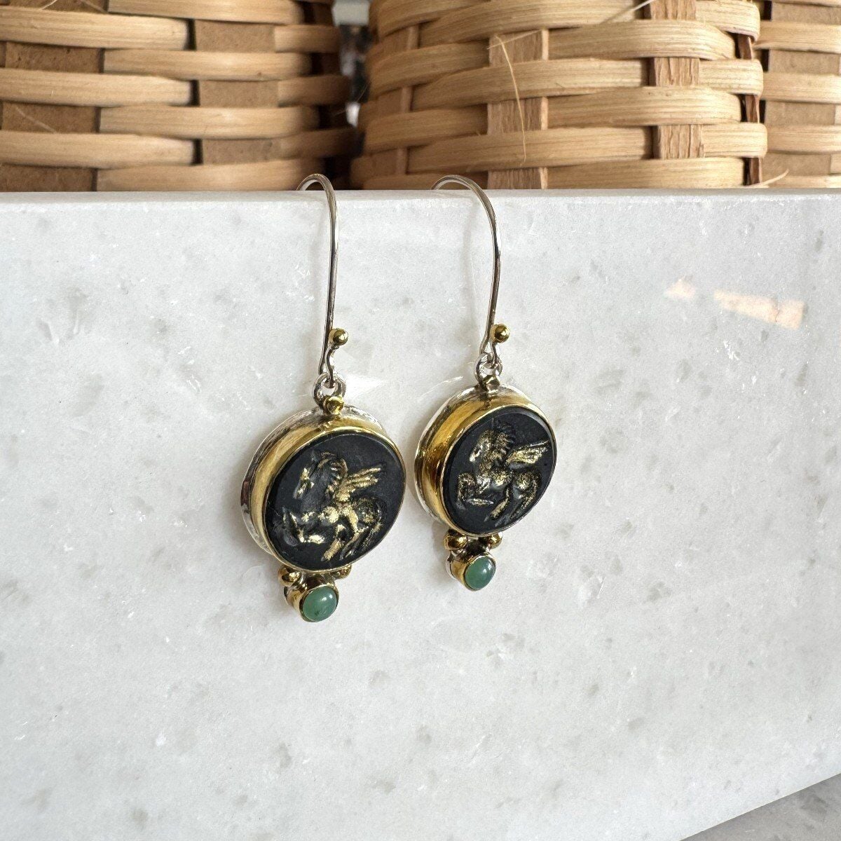 Karanlığın Kanatları Oniks Küpe