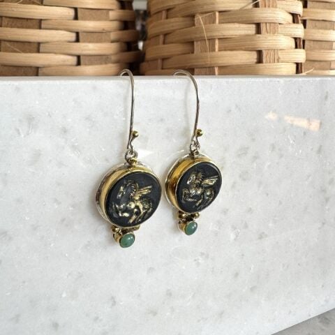 Karanlığın Kanatları Oniks Küpe